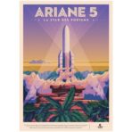 cartel espacial vintage