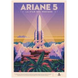 cartel espacial vintage