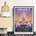 cartel espacial vintage