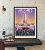 cartel espacial vintage
