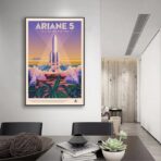 cartel espacial vintage