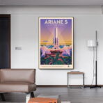 cartel espacial vintage