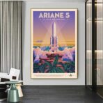 cartel espacial vintage