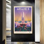 cartel espacial vintage