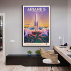 cartel espacial vintage