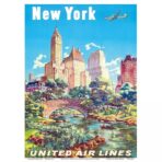 cartel vintage estados unidos