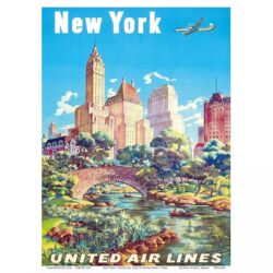 cartel vintage estados unidos