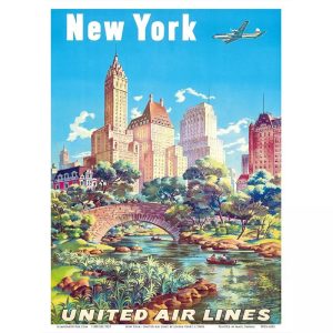 cartel vintage estados unidos