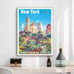 cartel vintage estados unidos