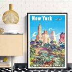 cartel vintage estados unidos