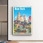 cartel vintage estados unidos