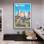 cartel vintage estados unidos