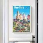 cartel vintage estados unidos