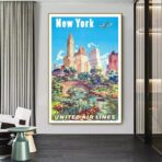 cartel vintage estados unidos