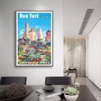 cartel vintage estados unidos