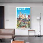 cartel vintage estados unidos