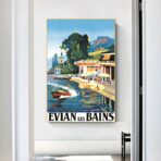 cartel vintage evian les bains