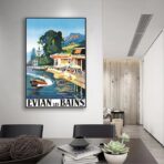 cartel vintage evian les bains