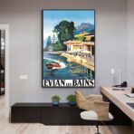 cartel vintage evian les bains