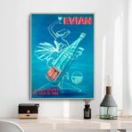 cartel vintage evian