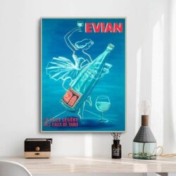 cartel vintage evian