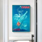 cartel vintage evian