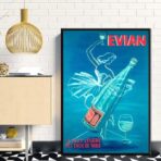 cartel vintage evian