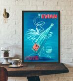 cartel vintage evian