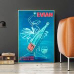 cartel vintage evian