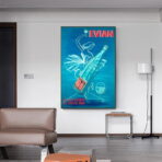 cartel vintage evian