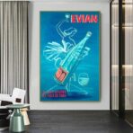 cartel vintage evian