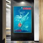 cartel vintage evian