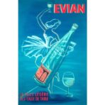 cartel vintage evian