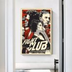 cartel vintage del club de lucha
