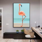 cartel vintage flamingo