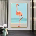cartel vintage flamingo