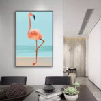 cartel vintage flamingo