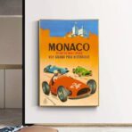 cartel vintage de formula 1