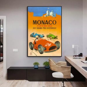 cartel vintage de formula 1