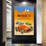cartel vintage de formula 1