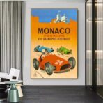 cartel vintage de formula 1