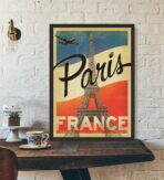 cartel vintage francia