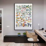cartel de frutas vintage 1
