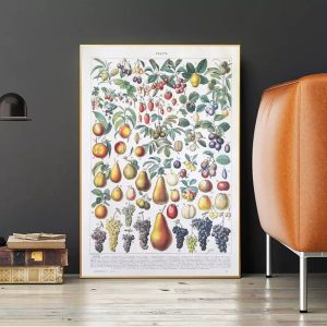 cartel de frutas vintage 1