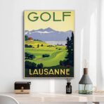 cartel de golf vintage