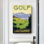 cartel de golf vintage