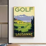 cartel de golf vintage