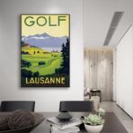 cartel de golf vintage