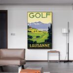 cartel de golf vintage