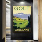 cartel de golf vintage